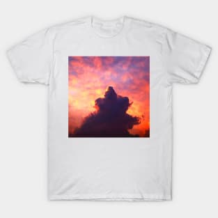 Clouded Sky Scene, Vintage Wall Art, Cloudy Sky Landscape, Sunny Sky, Sunrise Sunset, summer skies T-Shirt